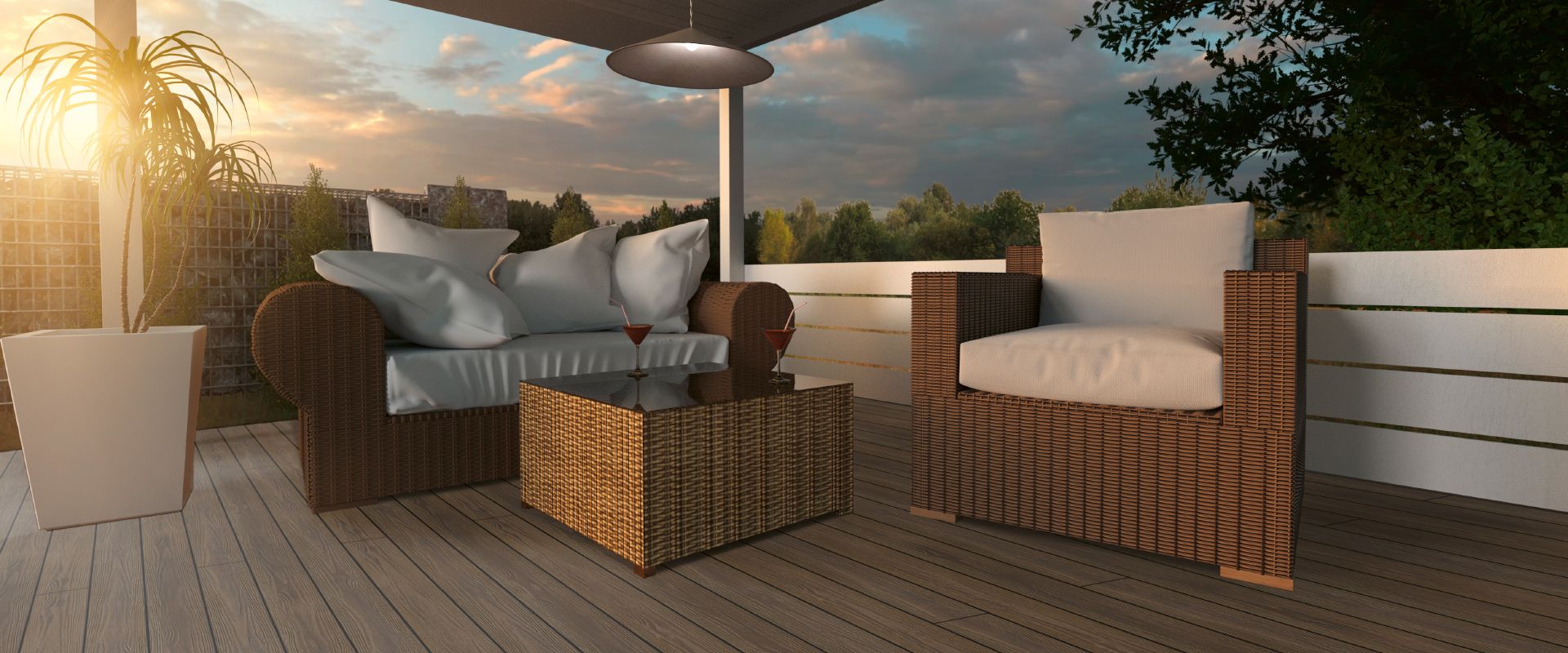 Arion Steineiche trueffelbraun Terrasse